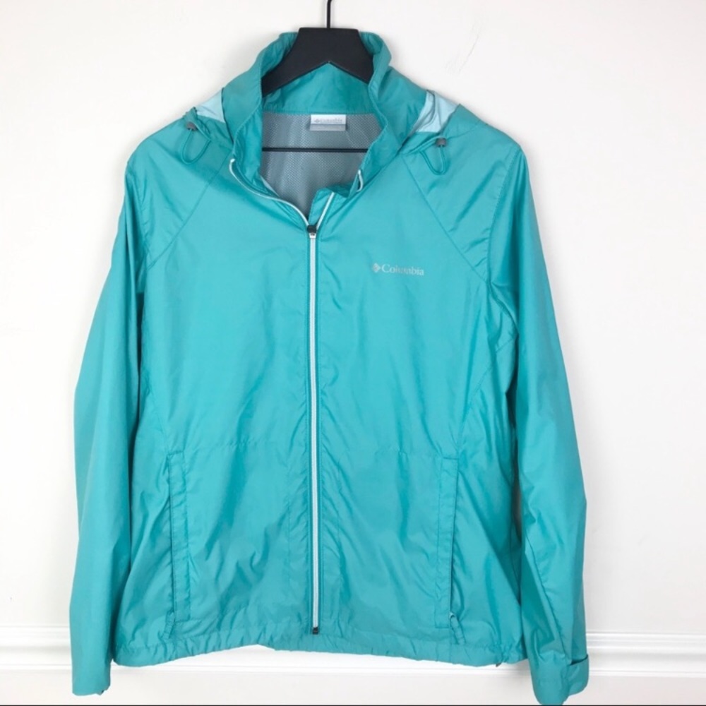 Columbia Switchback Rain Jacket Miami Green Large